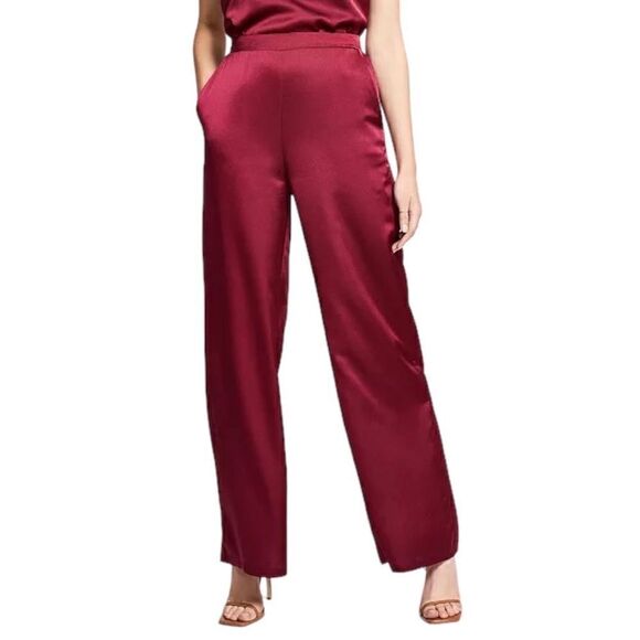 Satin Wide Leg Pants  - Picture 1 of 4